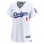 Los Angeles Dodgers Nike Women's #1 Mom Home Limited Jersey - White