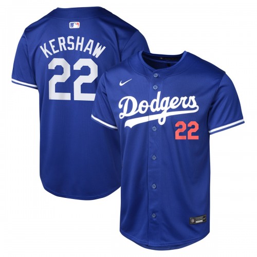 Clayton Kershaw Los Angeles Dodgers Nike Youth Alternate Limited Player Jersey – Royal