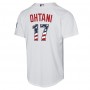 Shohei Ohtani Los Angeles Dodgers Nike Youth USA 250 Fourth of July Home Replica Jersey - White Shohei Ohtani Los Angeles Dodgers Nike Youth USA 250 Fourth of July Home Replica Jersey - White