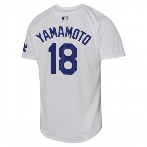 Yoshinobu Yamamoto Los Angeles Dodgers Nike Youth Home Limited Player Jersey - White