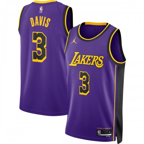 Anthony Davis Los Angeles Lakers Jordan Brand 2022/23 Statement Edition Swingman Jersey - Purple