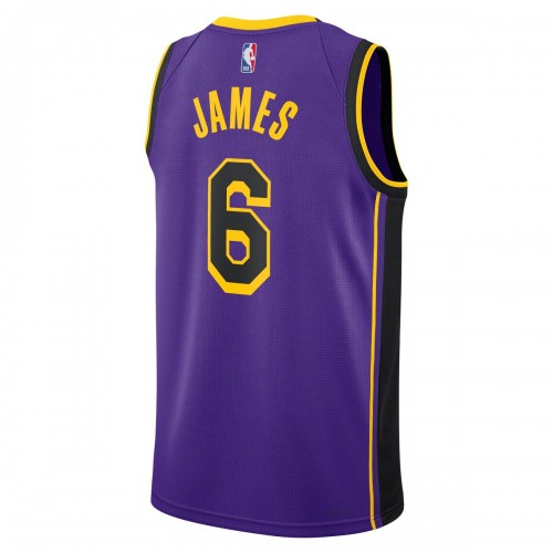 LeBron James Los Angeles Lakers Jordan Brand 2022/23 Statement Edition Swingman Jersey - Purple