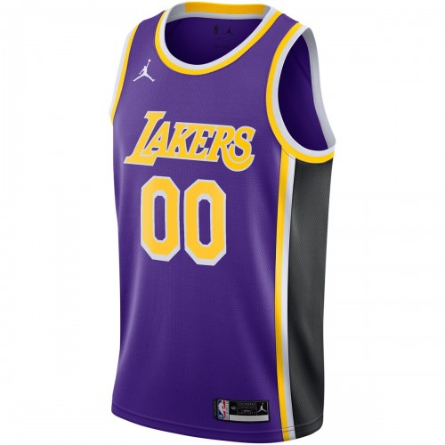 Los Angeles Lakers Jordan Brand Swingman Custom Jersey - Statement Edition - Purple