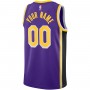 Los Angeles Lakers Jordan Brand Youth Swingman Custom Jersey - Statement Edition - Purple