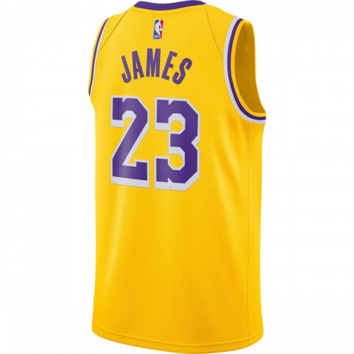 LeBron James Los Angeles Lakers Nike 2020/21 Swingman Jersey Gold - Icon Edition