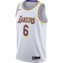 LeBron James Los Angeles Lakers Nike 2021/22 #6 Swingman Player Jersey White - Association Edition