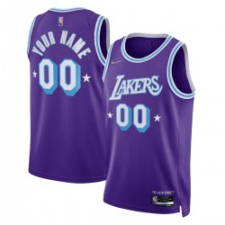 Los Angeles Lakers Nike 2021/22 Swingman Custom Jersey - City Edition - Purple