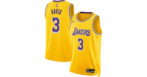 Anthony Davis Los Angeles Lakers Nike Unisex 202223 Swingman Jersey Icon Edition Gold 
