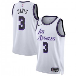 Anthony Davis Los Angeles Lakers Nike Unisex 2022/23 Swingman Jersey - City Edition - White Anthony Davis Los Angeles Lakers Nike Unisex 2022/23 Swingman Jersey - City Edition - White