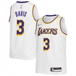 Anthony Davis Los Angeles Lakers Nike Youth 2020/21 Swingman Jersey - Association Edition - White Anthony Davis Los Angeles Lakers Nike Youth 2020/21 Swingman Jersey - Association Edition - White