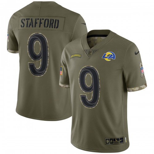 Matthew Stafford Los Angeles Rams Nike 2022 Salute To Service Limited Jersey - Olive