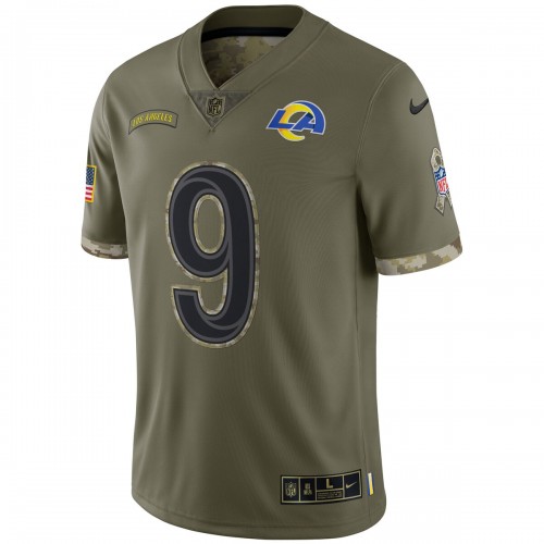 Matthew Stafford Los Angeles Rams Nike 2022 Salute To Service Limited Jersey - Olive