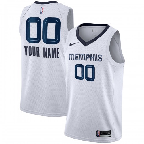 Memphis Grizzlies Nike 2020/21 Swingman Custom Jersey - Association Edition - White