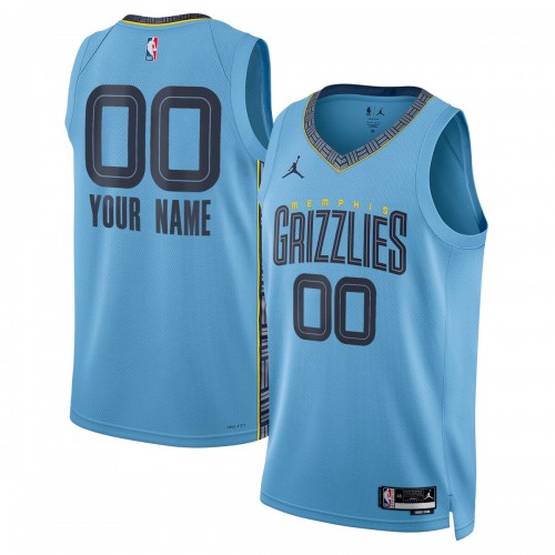 Memphis Grizzlies Jordan Brand Unisex 2022/23 Swingman Custom Jersey - Statement Edition - Blue