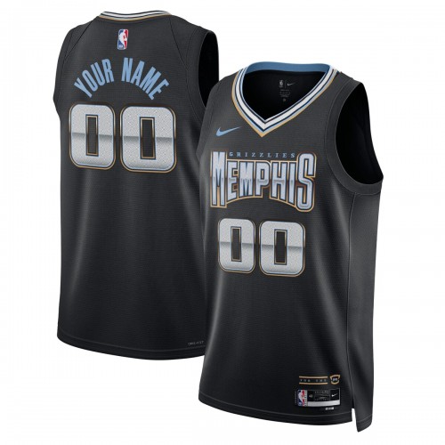 Memphis Grizzlies Nike Unisex 2022/23 Swingman Custom Jersey - City Edition - Black