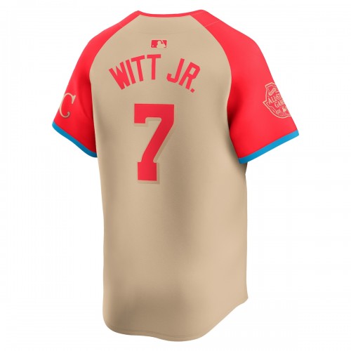 Bobby Witt Jr. American League Nike 2024 MLB All-Star Game Limited Player Jersey - Cream