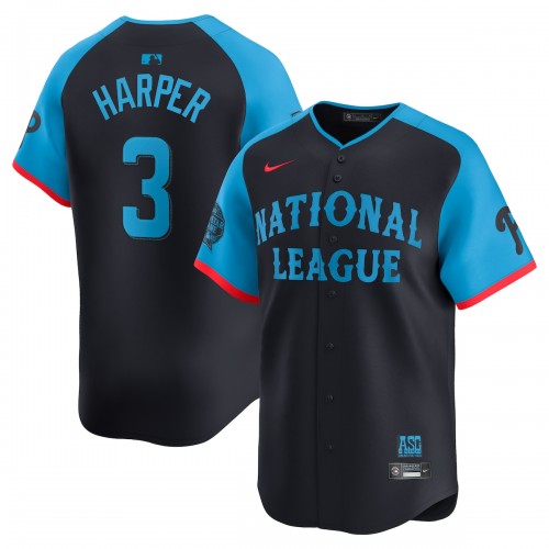 Bryce Harper National League Nike 2024 MLB All-Star Game Limited Player Jersey - Navy