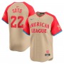 Juan Soto American League Nike 2024 MLB All-Star Game Limited Player Jersey - Cream