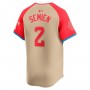 Marcus Semien American League Nike 2024 MLB All-Star Game Limited Player Jersey - Cream