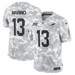 Dan Marino Miami Dolphins Nike 2024 Salute to Service Retired Player Limited Jersey - Arctic Camo