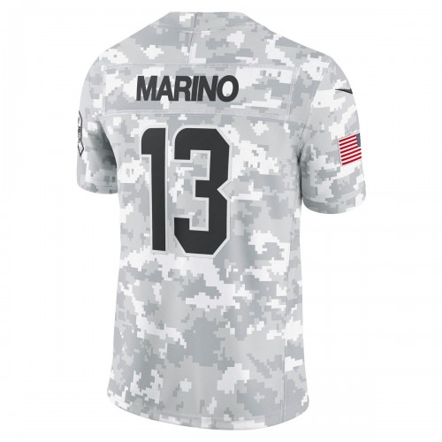 Dan Marino Miami Dolphins Nike 2024 Salute to Service Retired Player Limited Jersey - Arctic Camo