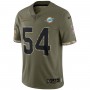 Zach Thomas Miami Dolphins 2022 Salute To Service Retired Player Limited Jersey - Olive