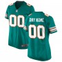 Miami Dolphins Nike Women's Alternate Custom Game Jersey - Aqua