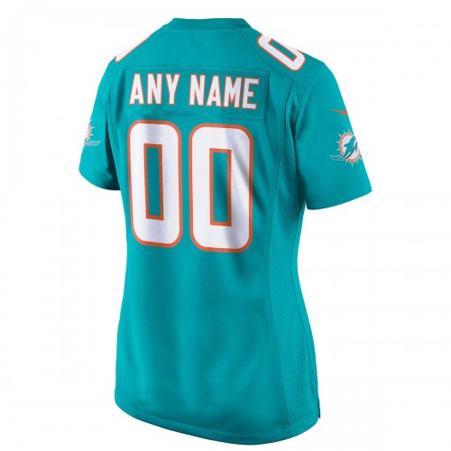 Miami Dolphins Nike Women's Custom Game Jersey - Aqua