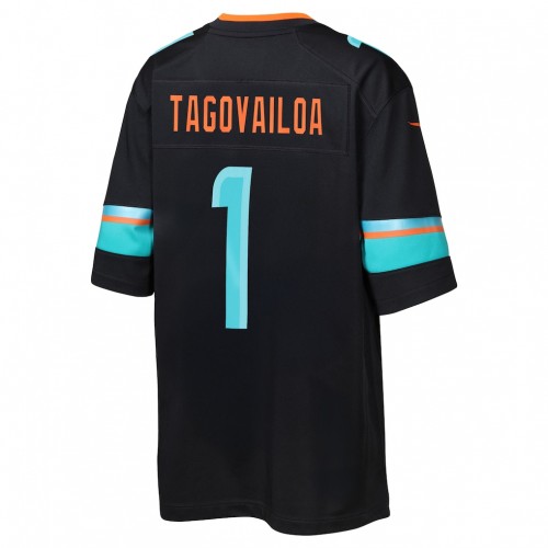 Tua Tagovailoa Miami Dolphins Nike Youth 2025 Rivalries Collection Game Jersey - Pitch Blue