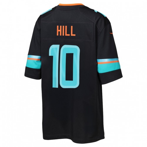 Tyreek Hill Miami Dolphins Nike Youth 2025 Rivalries Collection Game Jersey - Pitch Blue