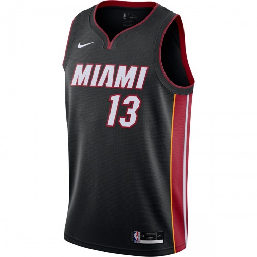 Bam Adebayo Miami Heat Nike 2020/21 Swingman Jersey Black - Icon Edition