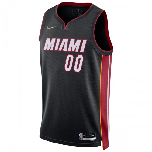 Miami Heat Nike 2021/22 Diamond Swingman Custom Jersey - Icon Edition - Black