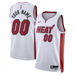 Miami Heat Nike Unisex 2022/23 Swingman Custom Jersey White - Association Edition