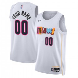 Miami Heat Nike Unisex 2022/23 Swingman Custom Jersey - City Edition - White Miami Heat Nike Unisex 2022/23 Swingman Custom Jersey - City Edition - White