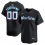 Miami Marlins Nike  Alternate Limited Custom Jersey – Black