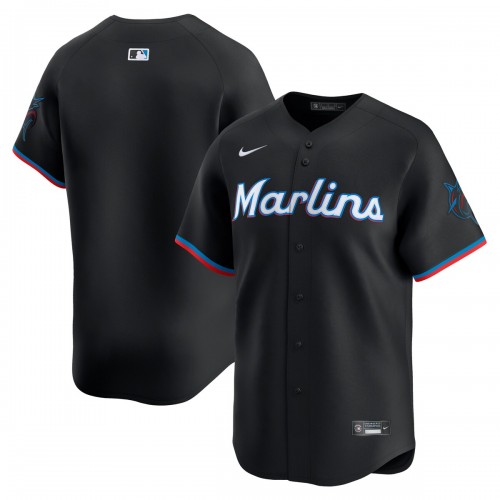 Miami Marlins Nike  Alternate Limited Jersey – Black