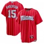 Brian Anderson Miami Marlins Nike City Connect Replica Player Jersey - Red