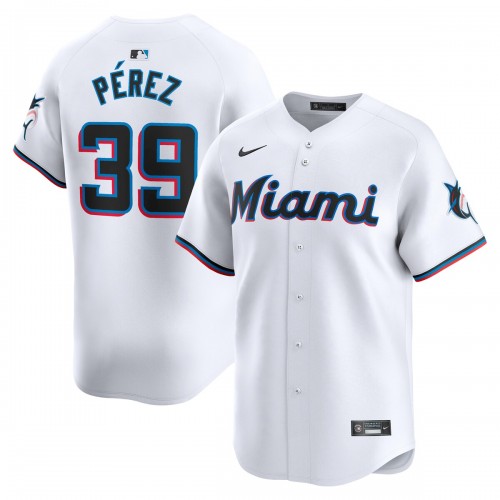 Eury Pérez Miami Marlins Nike Home Limited Player Jersey – White