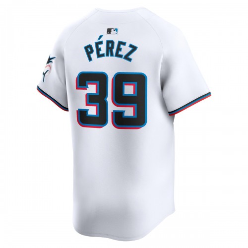 Eury Pérez Miami Marlins Nike Home Limited Player Jersey – White