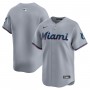 Miami Marlins Nike Road Limited Jersey – Gray