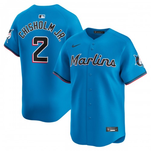 Jazz Chisholm Jr. Miami Marlins Nike Alternate Limited Player Jersey – Blue