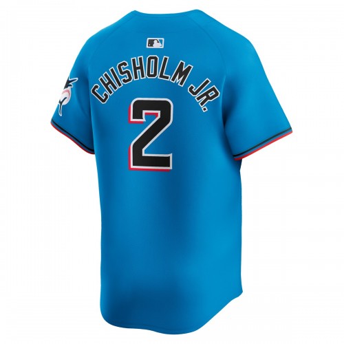 Jazz Chisholm Jr. Miami Marlins Nike Alternate Limited Player Jersey – Blue