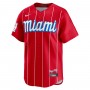 Jazz Chisholm Jr. Miami Marlins Nike City Connect Limited Player Jersey - Red