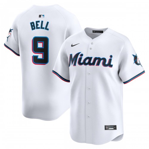 Josh Bell Miami Marlins Nike Home Limited Player Jersey - White