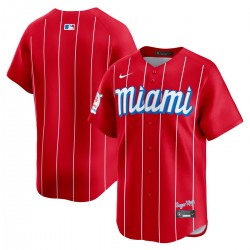 Miami Marlins Nike City Connect Limited Jersey - Red Miami Marlins Nike City Connect Limited Jersey - Red
