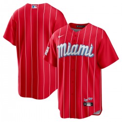 Miami Marlins Nike City Connect Replica Team Jersey - Red Miami Marlins Nike City Connect Replica Team Jersey - Red