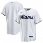 Miami Marlins Nike Home Blank Replica Jersey - White