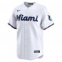 Miami Marlins Nike Home Limited Custom Jersey - White