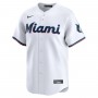 Miami Marlins Nike #1 Dad Home Limited Jersey - White