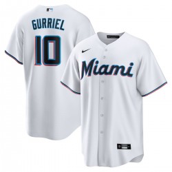 Yuli Gurriel Miami Marlins Nike Replica Player Jersey - White Yuli Gurriel Miami Marlins Nike Replica Player Jersey - White